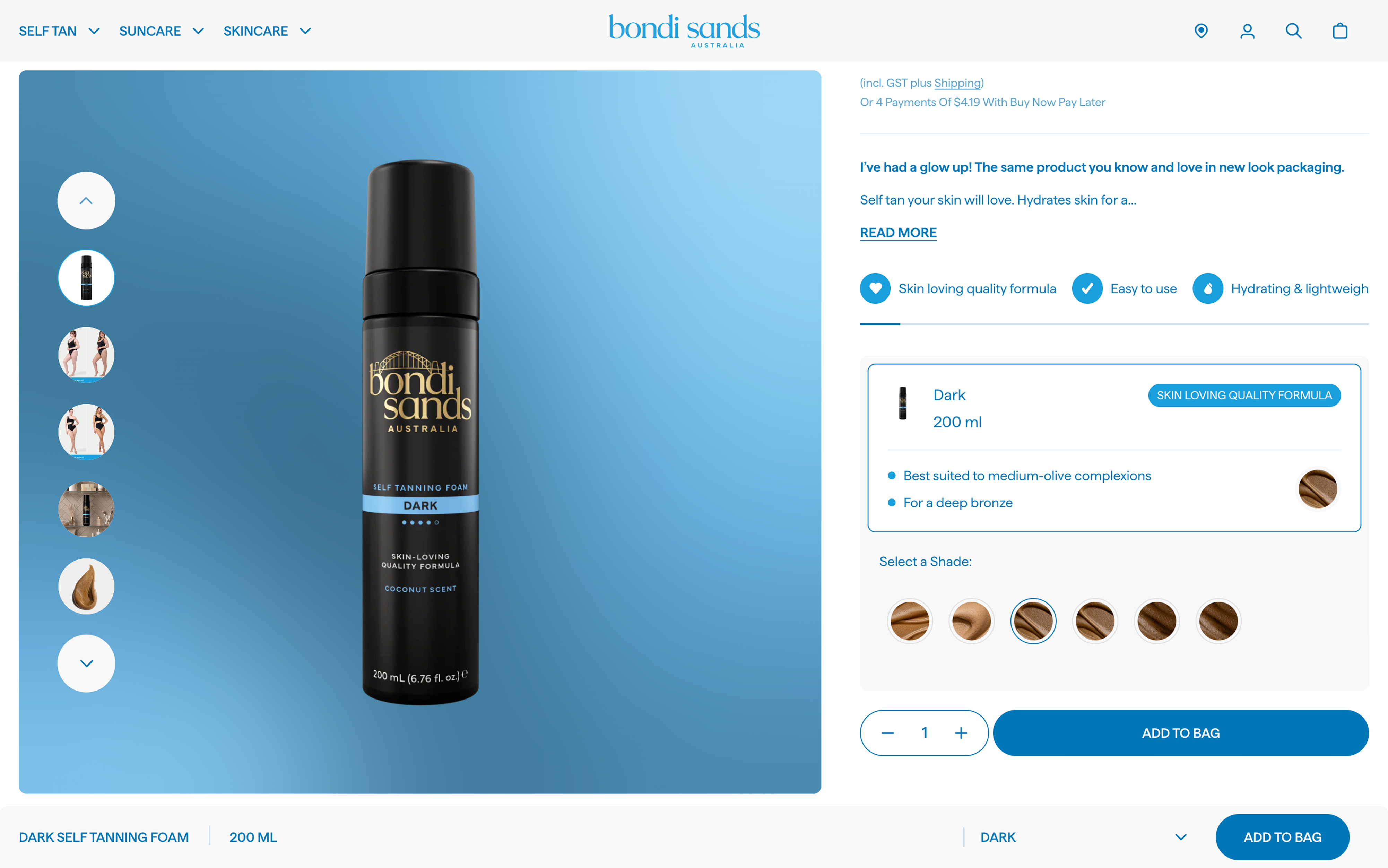 Bondisands.com.au products self tanning foam dark (1) 3